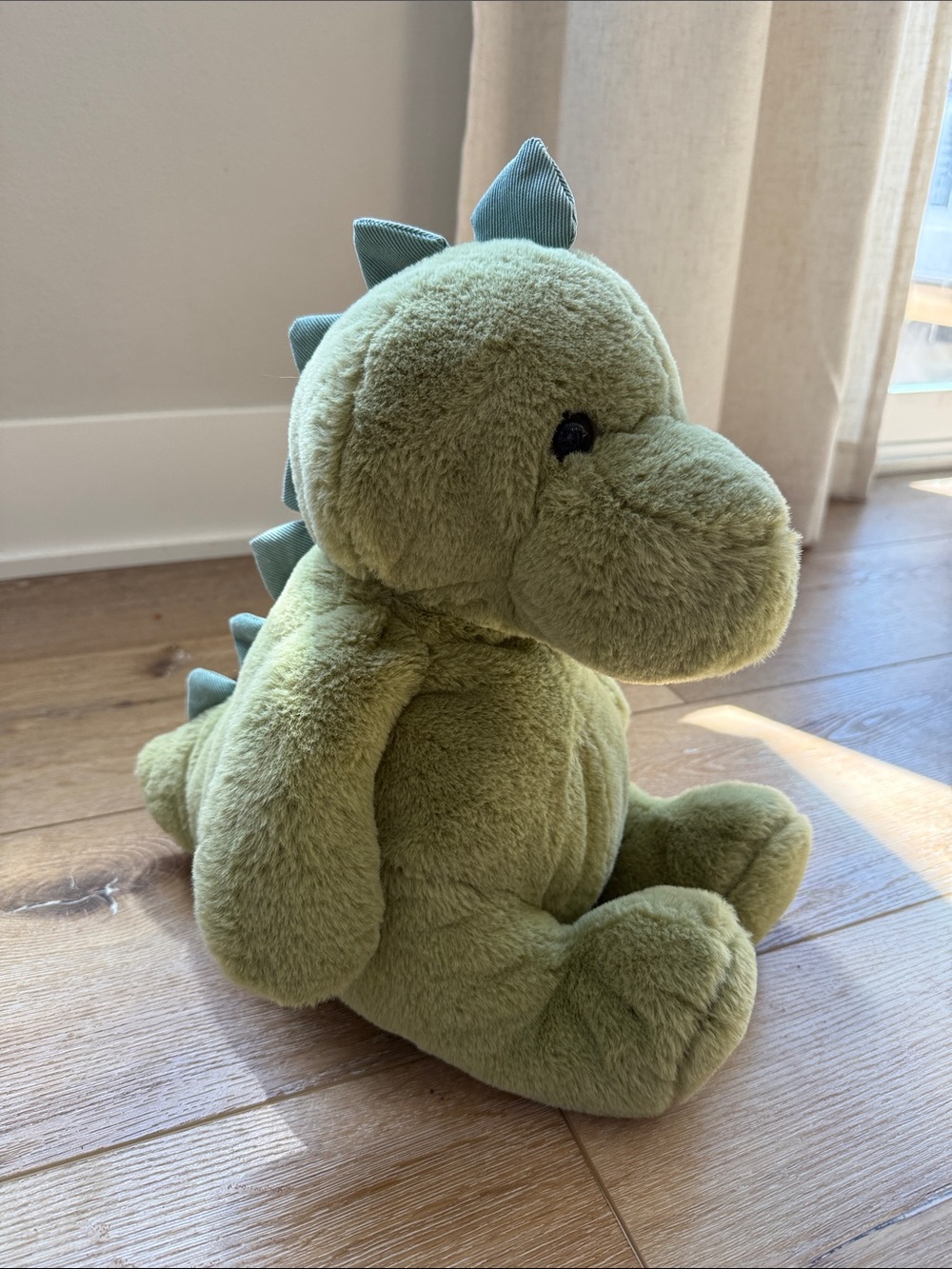 Animal Adventure Plush Green Dino Stuffed Animal Toy for Kids 13”